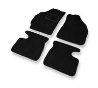 Mossa Premium tappetini auto in velluto compatibili con Daewoo Matiz (1998-2008) - tappeti auto - nero 1