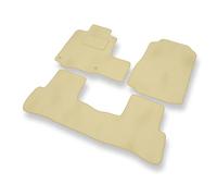 Mossa Premium tappetini auto in velluto compatibili con Honda CR-V III (2007-2012) - tappeti auto - beige 1