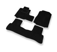 Mossa Premium tappetini auto in velluto compatibili con Honda CR-V III (2007-2012) - tappeti auto - nero 1