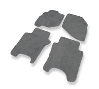 Mossa Premium tappetini auto in velluto compatibili con Honda Jazz II (2002-2008) - tappeti auto - grigio 1