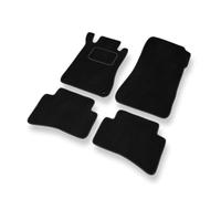 Mossa Premium tappetini auto in velluto compatibili con Mercedes-Benz Classe C W203 (2000-2007) - tappeti auto - nero 1