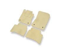 Mossa Premium tappetini auto in velluto compatibili con Mercedes-Benz Classe E W211 (2002-2009) - tappeti auto - beige 1