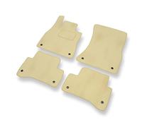 Mossa Premium tappetini auto in velluto compatibili con Mercedes-Benz Classe S W222 (versione lunga) (2013-2019) - tappeti auto - beige