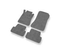 Mossa Premium tappetini auto in velluto compatibili con Mercedes-Benz CLK A209, C209 (2003-2009) - tappeti auto - grigio