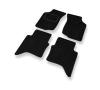 Mossa Premium tappetini auto in velluto compatibili con Toyota Hilux VII (2005-2016) - tappeti auto - nero 1