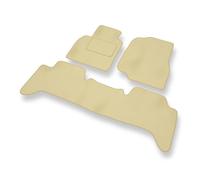 Mossa Premium tappetini auto in velluto compatibili con Toyota Land Cruiser J100 (1998-2007) - tappeti auto - beige 1