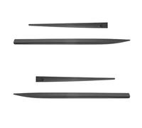 Mossa Protezioni nere laterali per auto compatibili con Honda Civic X Hatchback 5 porte (2017-2021) - lunghezza protezioni: 998mm; 630mm