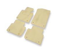 Mossa - Tappetini auto compatibili con BMW 3 E46 (2001-2006) 4 pz. beige | Compact, Coupé, Cabriolet, Berlina, Touring