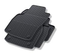 Mossa Tappetini auto in gomma compatibili con Opel Astra H Caravan, Hatchback, Cabriolet, Berlina (2004-2013) nero - tappeti gomma