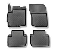 Mossa Tappetini Auto in TPE compatibili con Mitsubishi Outlander III SUV (09.2012-2022) - tappeti auto neri - G