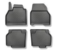 Mossa Tappetini Auto in TPE compatibili con Renault Kangoo II Van (2008-04.2021) - tappeti auto neri - G