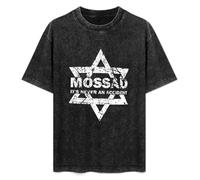 Mossad Israeli Intelligence Special Operations It's Never An Accident Men T-Shirt Graphic Mens Cotton Casual Black Tee Shirt XL