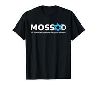 Mossad - Maglietta per divertimento IDF Israele Secret Service Militare Maglietta
