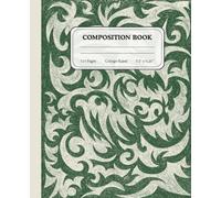 Mossbone Sketchflow Notebook | College Ruled Composition Journal | Forest Green and Bone Abstract Pattern Writing Notebook for Students & Creatives: ... Artwork with Raw Texture and Natural Movement