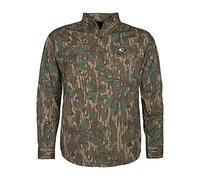 Mossy Oak Cotton Mill 2.0 Camicie da Caccia mimetiche a Maniche Lunghe per Uomo