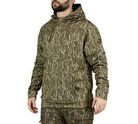 Mossy Oak Mens Camo Hunting Hoodie Performance Fleece Felpa con Cappuccio, Bottomland, M Uomo