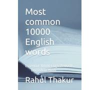 Most common 10000 English words: Essential most common 10000 English words