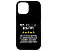 Most Excellent Dog Mom 5 Stars - Divertente amante dei cani Custodia per iPhone 12 Pro Max
