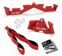 MOST GRIP Set di accessori multifunzione per macchina con cavi, attacco ergonomico LAT pulldown per allenamento completo della schiena, accessori per cavi per palestra e casa, include corda per