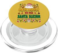 Most Likely to Fix Santa Sleigh Outfit Funny Xmas Pajamas PopSockets PopGrip per MagSafe