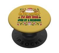 Most Likely To Get Run Over By A Reindeer Outfit Funny Xmas PopSockets PopGrip Adesivo