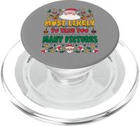 Most Likely To Take Too Many Pictures Outfit Funny Xmas PopSockets PopGrip per MagSafe