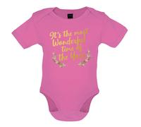 Most Wonderful Time Of The Year - Bambino T-Shirt / Body - Natale Canzone