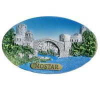 Mostar Bosnia-Erzegovina magnete frigorifero turismo souvenir frigorifero decorazione artigianale collezione 3D