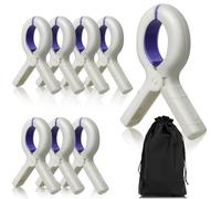 MOSTFUN 8 Pezzi Mollette Per Telo Mare, Forti e Resistenza al Vento, Mollette Grandi per Asciugamani da Spiaggia, Telo, Asciugamani da Bagno, Biancheria da Letto, Abiti Pesanti