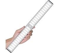 MOSTON Luce Armadio Ricaricabile a con Sensore Luce e Movimento, 78 luci dell'armadio del sensore di movimento a LED, luci dell'armadio wireless, illuminazione notturna adesiva ovunque