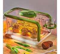 Mostop Kit per la coltivazione di piante per bambini con sistema di irrigazione a goccia e luce LED per coltivare la serra, set di giardinaggio per bambini, kit di piantagione scientifica educativa