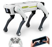 Mostop Smart Robot Dog - Cane robot interattivo RC con controllo vocale, programmazione tramite app, cucciolo robot meccanico AI, animale domestico intelligente per bambini e adulti, oltre 30 azioni