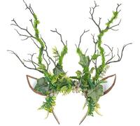MOSTORY Cerchietto per capelli da donna, con corna di cervo del bosco, per costume da renna