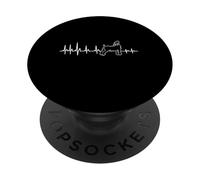 Mostra il battito cardiaco della capra boera PopSockets PopGrip Adesivo