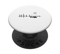 mostra il battito cardiaco dell'agnello PopSockets PopGrip Adesivo