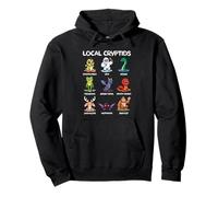 Mostri Cryptidi Locali Carino Cryptid Dell'America Kawaii Divertente Felpa con Cappuccio