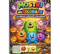 Mostri divertenti da colorare: Con labirinti, Indovinelli e barzellette!