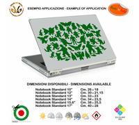 Mostri evoluzione big bang theory adesivo verde notebook sticker green cropped
