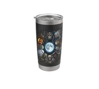 Mostri horror classici Halloween Luna Piena Bicchiere termico in acciaio inox doppia parete