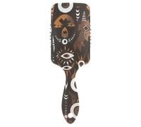 Mostri in stile marocchino bohémien spazzole marroni amichevoli per donne nere asciugacapelli massaggiatore testa per tutti i tipi di capelli con manico ergonomico cepillo anti crespo para cabello