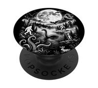 Mostri leggendari sotto la luna Folklore Paranormale PopSockets PopGrip Adesivo
