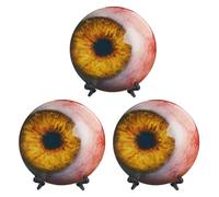 Mostri realistici Occhio Decors, Haunted, Modello A con staffa | Ornamento realistico spaventoso, bulbi oculari gotici, statuette per cabine fotografiche, regalo unico unisex
