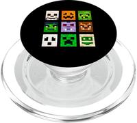 Mostri, testa quadrata, Halloween, fantasma, zombi, zucca PopSockets PopGrip per MagSafe