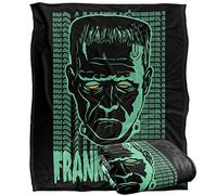MOSTRI UNIVERSALI Universal Monsters, coperta super morbida al tatto, modello Frankenstein Neon, 152 x 127 cm