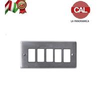 MOSTRINA MASCHERINA IN OTTONE COMPATIBILE VIMAR 8000 CAL