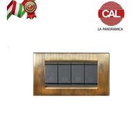 MOSTRINA MASCHERINA VIMAR IDEA IN METALLO E LEGNO LA PANORAMICA