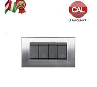 MOSTRINA MASCHERINA VIMAR IDEA IN METALLO E LEGNO LA PANORAMICA