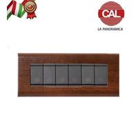 MOSTRINA MASCHERINA VIMAR IDEA IN METALLO E LEGNO LA PANORAMICA