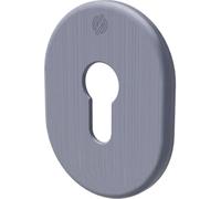 Mostrina Porta Blindata 4302 Securemme F.Sagom Ottone Cromo Satinato Mm 62X82 -