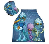 Mostro Blu Gioia Cartone Animato Auto per Bambini Passeggino Tettoia Copri Seggiolino Copertura Infermieristica per L'Allattamento Al Seno All-In-1 Morbido Traspirante Elastica Tettuccio